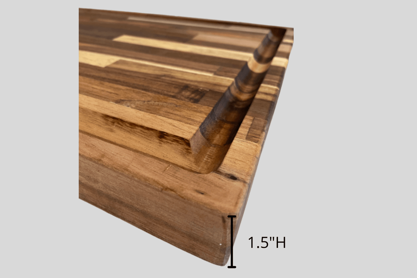 dimensions height acacia cutting board 12x18
